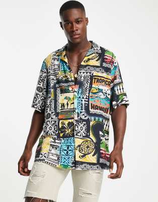 camp collar hawaiian shirt
