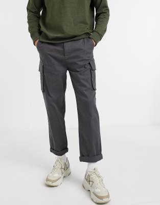 asos black cargo pants