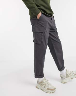 asos black cargo pants