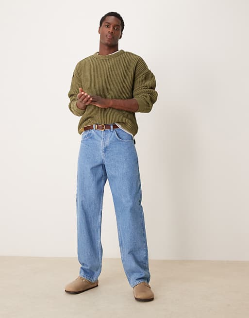 2 Pocket Rib Footie-Denim 2 Pocket Rib Footie-Denim