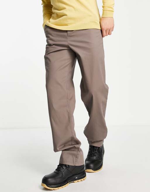 ASOS DESIGN relaxed chinos in brown | ASOS