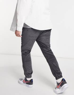 mens grey joggers asos