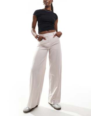 Asos Design Relaxed Dad Pants With 5 Pocket Detail In Pink