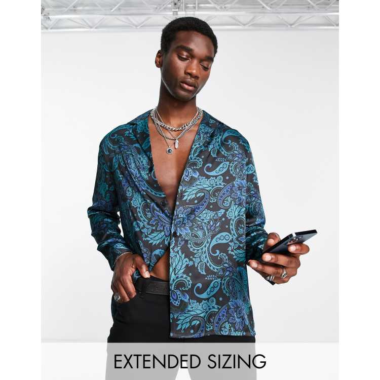 asos mens silk shirt