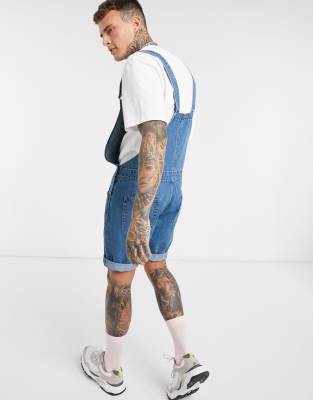 asos dungaree shorts