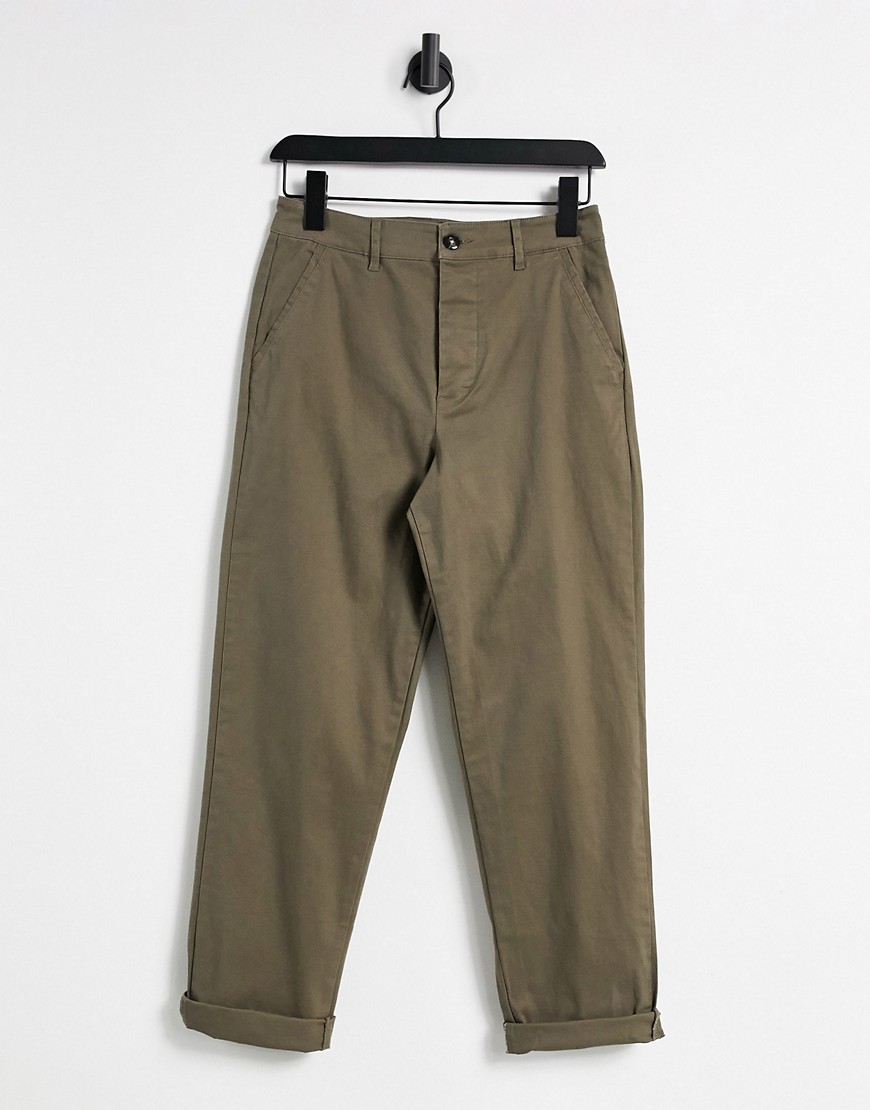 ASOS DESIGN relaxed fit chinos in light brown