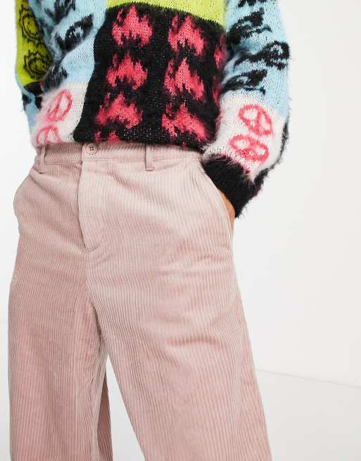 Asos pink corduroy store pants