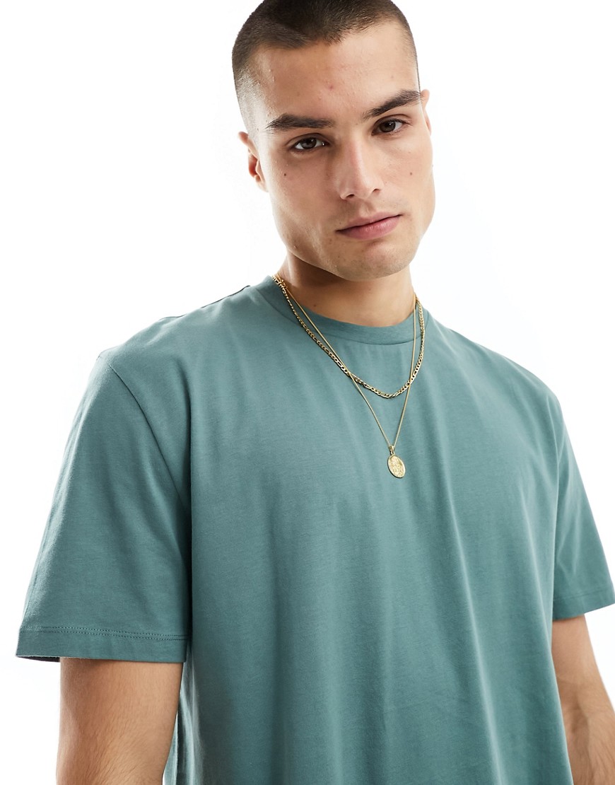 ASOS DESIGN relaxed fit crew neck t-shirt in green