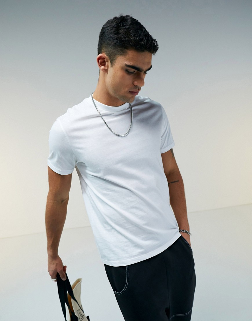 ASOS DESIGN relaxed fit crew neck t-shirt in white