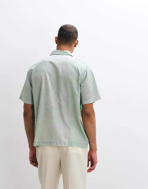 ASOS DESIGN – Relaxed-Fit-Hemd aus Seersucker mit Print, 5 von 5