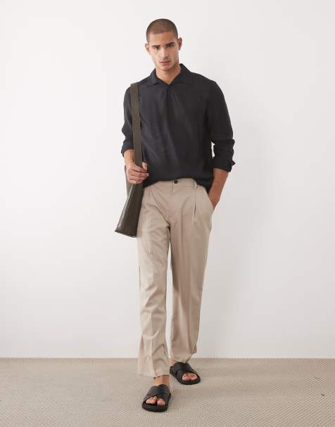 ASOS DESIGN – Relaxed-Fit-Hemd zum Überziehen aus Modal in Schwarz - view 1