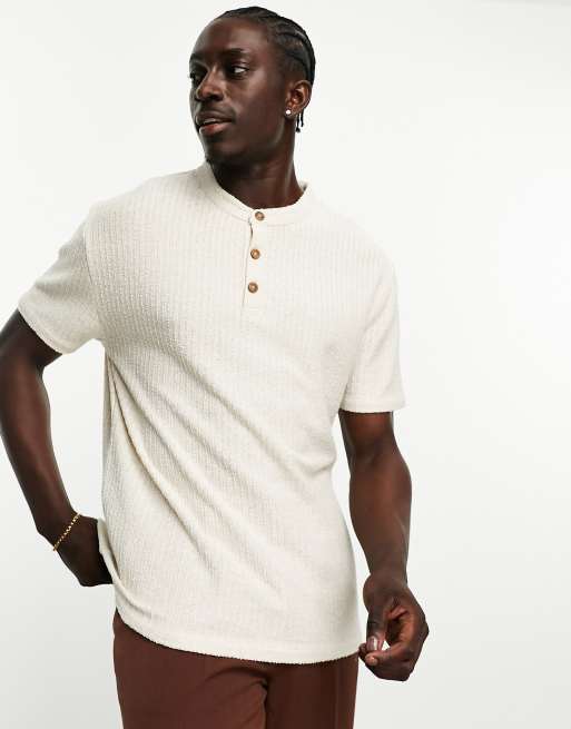 henley shirt beige