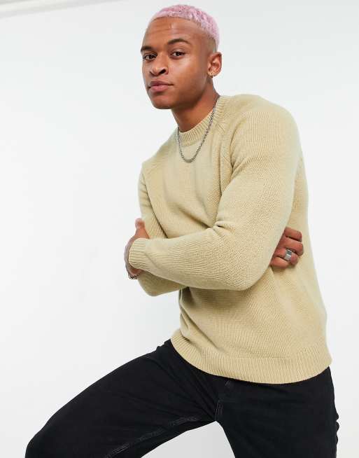 Lambswool mens cheap crew neck