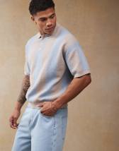 ASOS DESIGN boxy oversized shirt in white and green stripe - part of a set