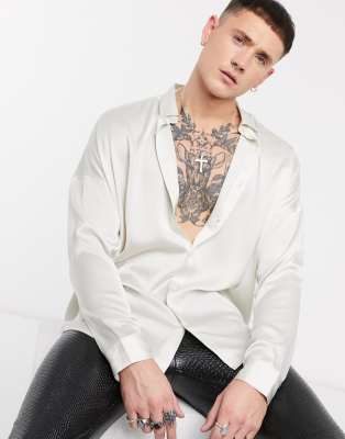 asos satin shirt