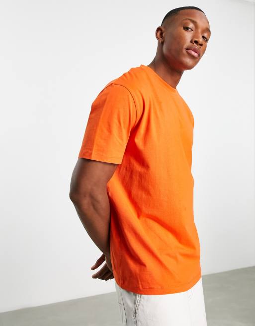 Bright orange shirt sales mens