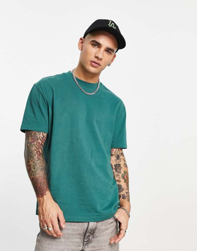 ASOS DESIGN relaxed fit T-shirt in dark green