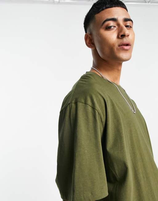 ASOS DESIGN relaxed fit t-shirt in khaki | ASOS