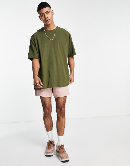 ASOS DESIGN relaxed fit t-shirt in khaki | ASOS