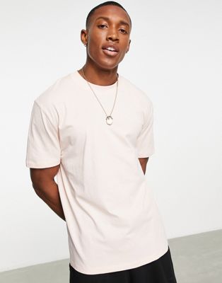 ASOS DESIGN relaxed fit t-shirt in light pink