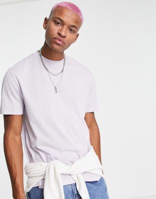 ASOS DESIGN relaxed fit t-shirt in lilac