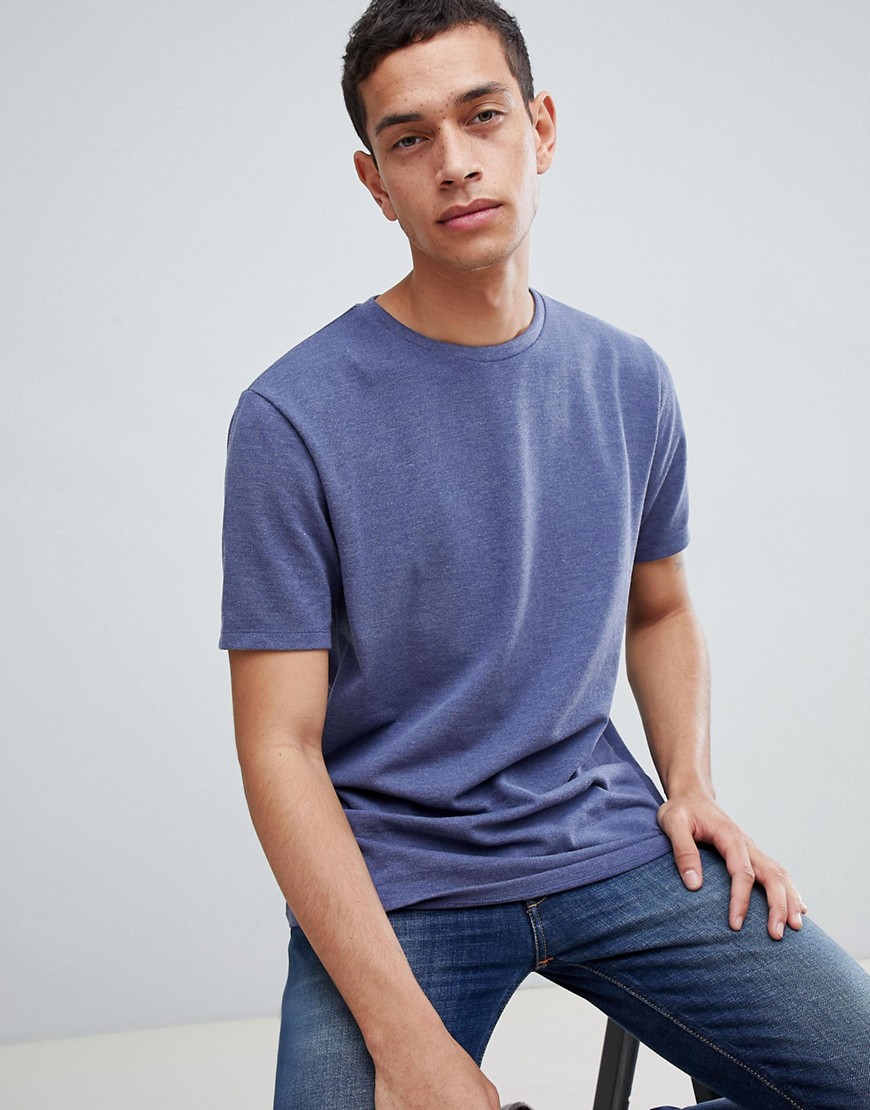 ASOS DESIGN relaxed fit t-shirt in pique in blue