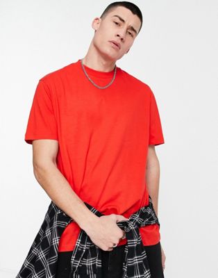 ASOS DESIGN relaxed fit t-shirt in red