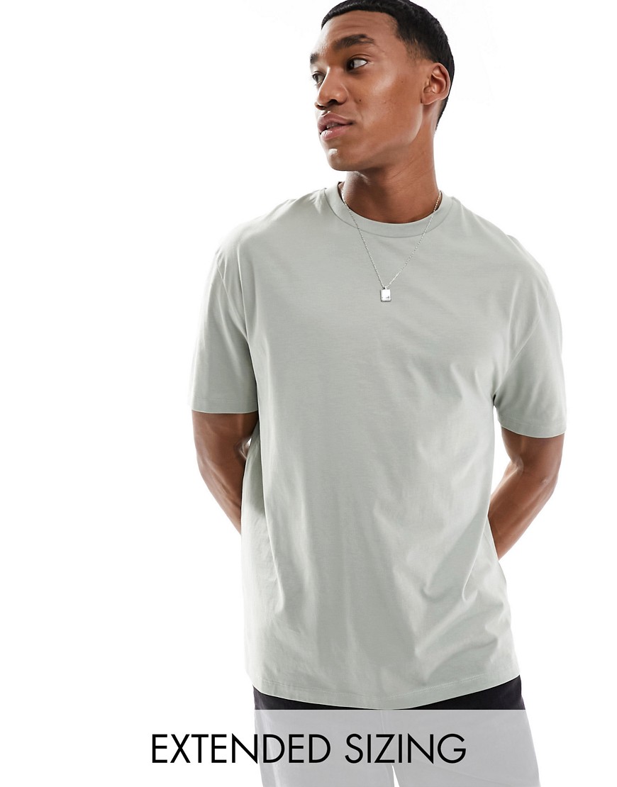 ASOS DESIGN relaxed fit t-shirt in washed green