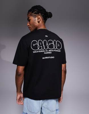Asos Design Relaxed Fit T-shirt With Bubble Print Detail In Black