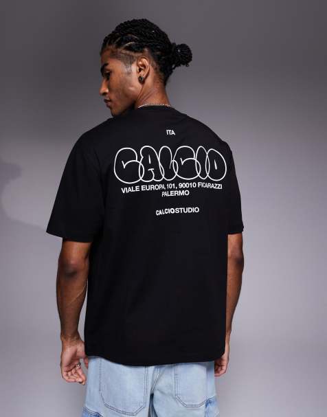 ASOS DESIGN relaxed fit T-shirt with bubble print detail in black - view 1