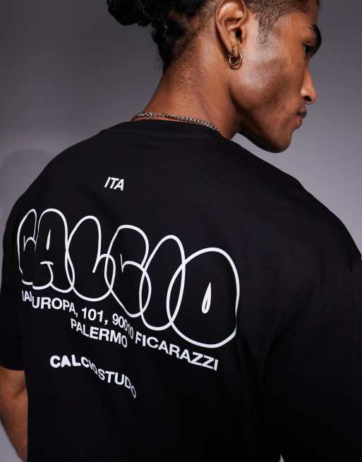 ASOS DESIGN relaxed fit T-shirt with bubble print detail in black