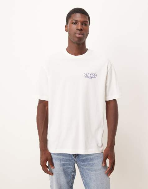 ASOS DESIGN relaxed fit t-shirt with bubble print detail in ecru - view 1