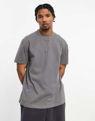 ASOS DESIGN relaxed fit t-shirt with crew neck in grey | ASOS