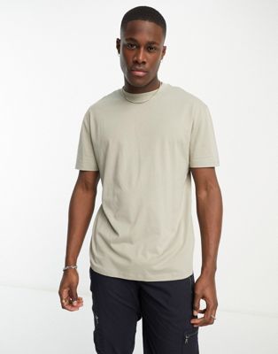 ASOS DESIGN relaxed fit t-shirt with crew neck in stone