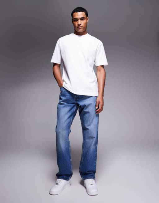 ASOS DESIGN relaxed fit t-shirt with souvenir print  in white, 2 of 5