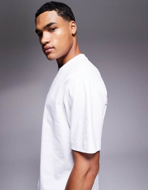 ASOS DESIGN relaxed fit t-shirt with souvenir print  in white, 4 of 5