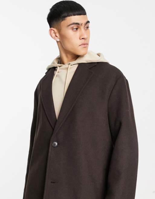 Asos wool mix overcoat online