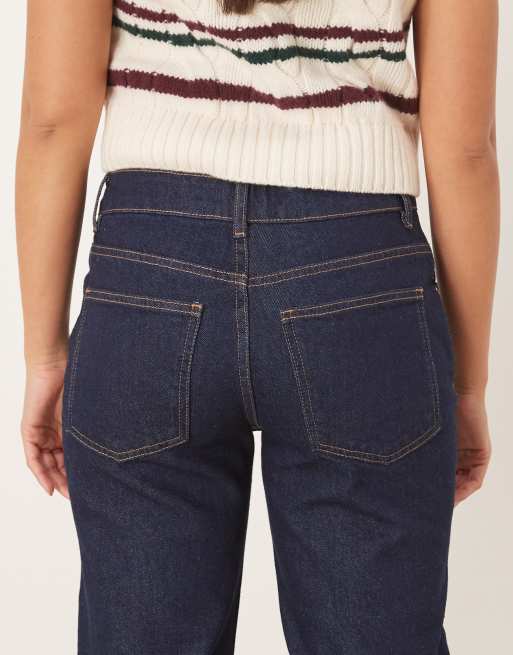 ASOS DESIGN relaxed flare jeans in rinse, 5 of 5