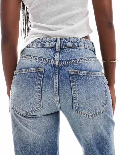 ASOS DESIGN relaxed flare jeans in vintage wash, 4 of 5