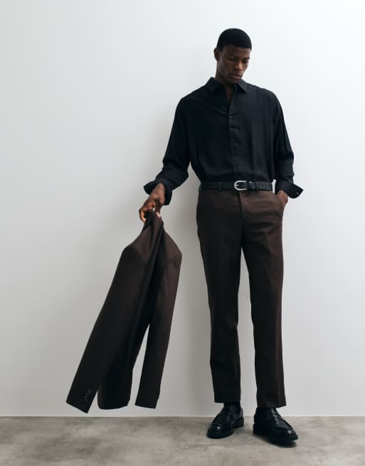 ASOS DESIGN relaxed flowing shirt in black, 2 of 5