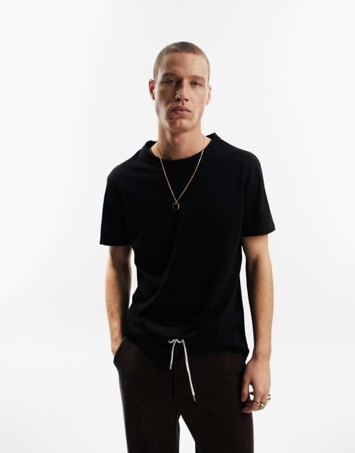 ASOS DESIGN relaxed heavyweight t-shirt in black