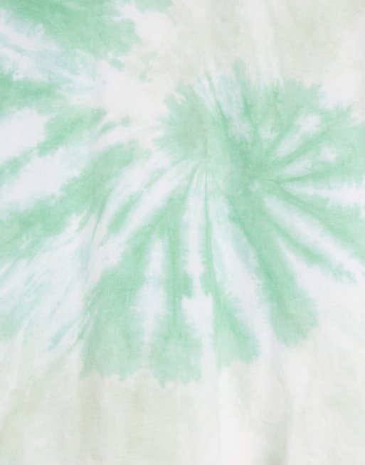 ASOS DESIGN relaxed heavyweight t-shirt in green tie dye