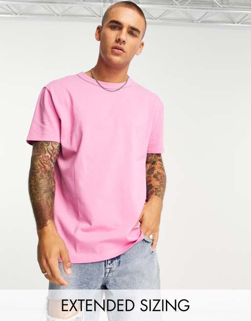 Pink t clearance shirt for man