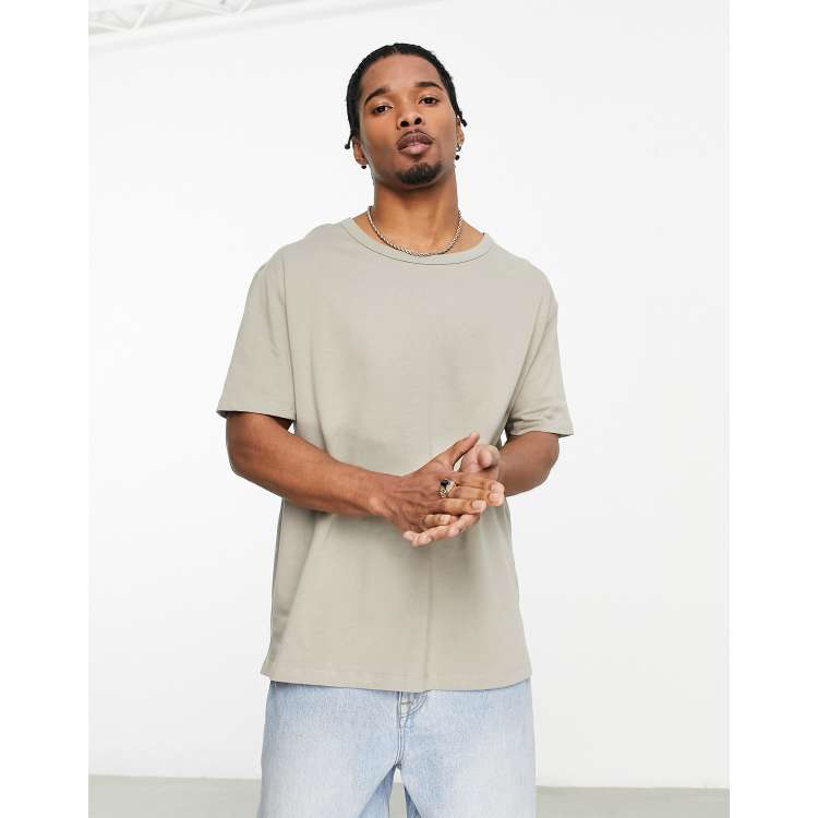 ASOS DESIGN heavyweight oversized baseball jersey in black