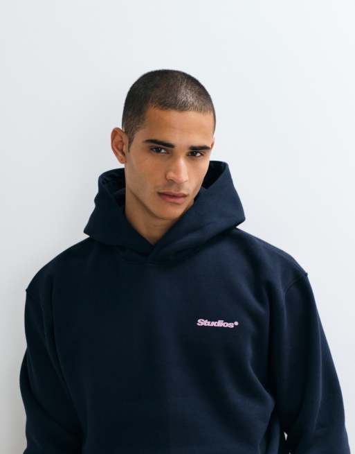 ASOS DESIGN relaxed hoodie with front and back pigment print in black, 3 of 5