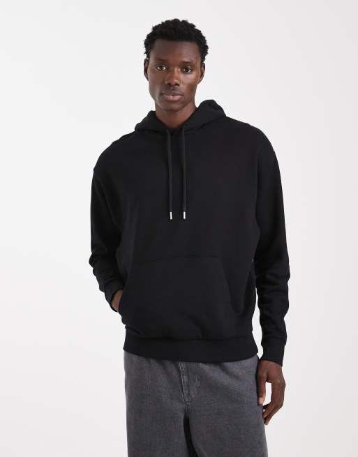 ASOS DESIGN relaxed hoodie with photographic floral print in black, 3 of 5
