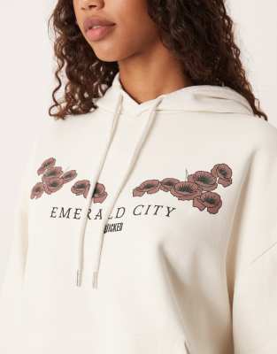 Asos Design Relaxed Hoodie With Wicked Print In Multi