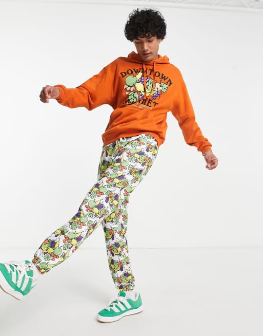 ASOS DESIGN relaxed joggers in all over fruit print - part of a set