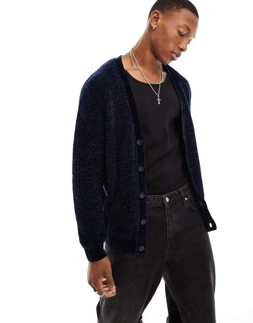 Asos navy outlet cardigan