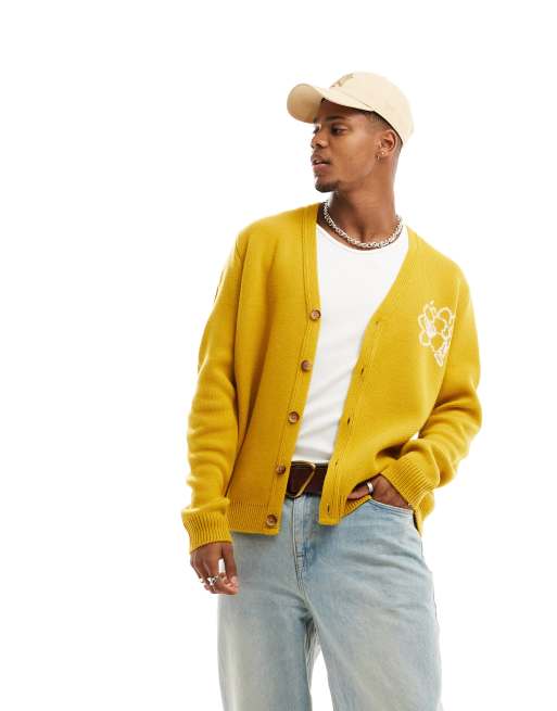 Asos 2024 mustard cardigan